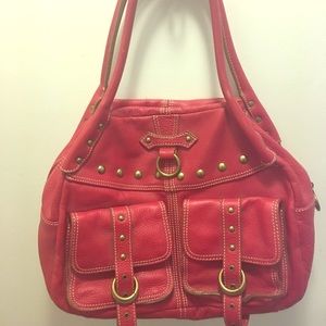 Red Hype Genuine Leather Handbag